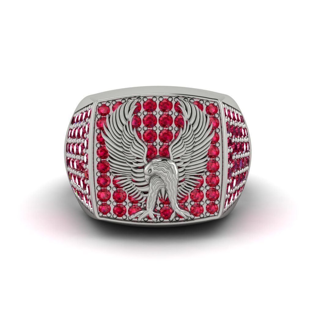 Rubys Luxury Gold Eagle Ring - Sutton No. 12