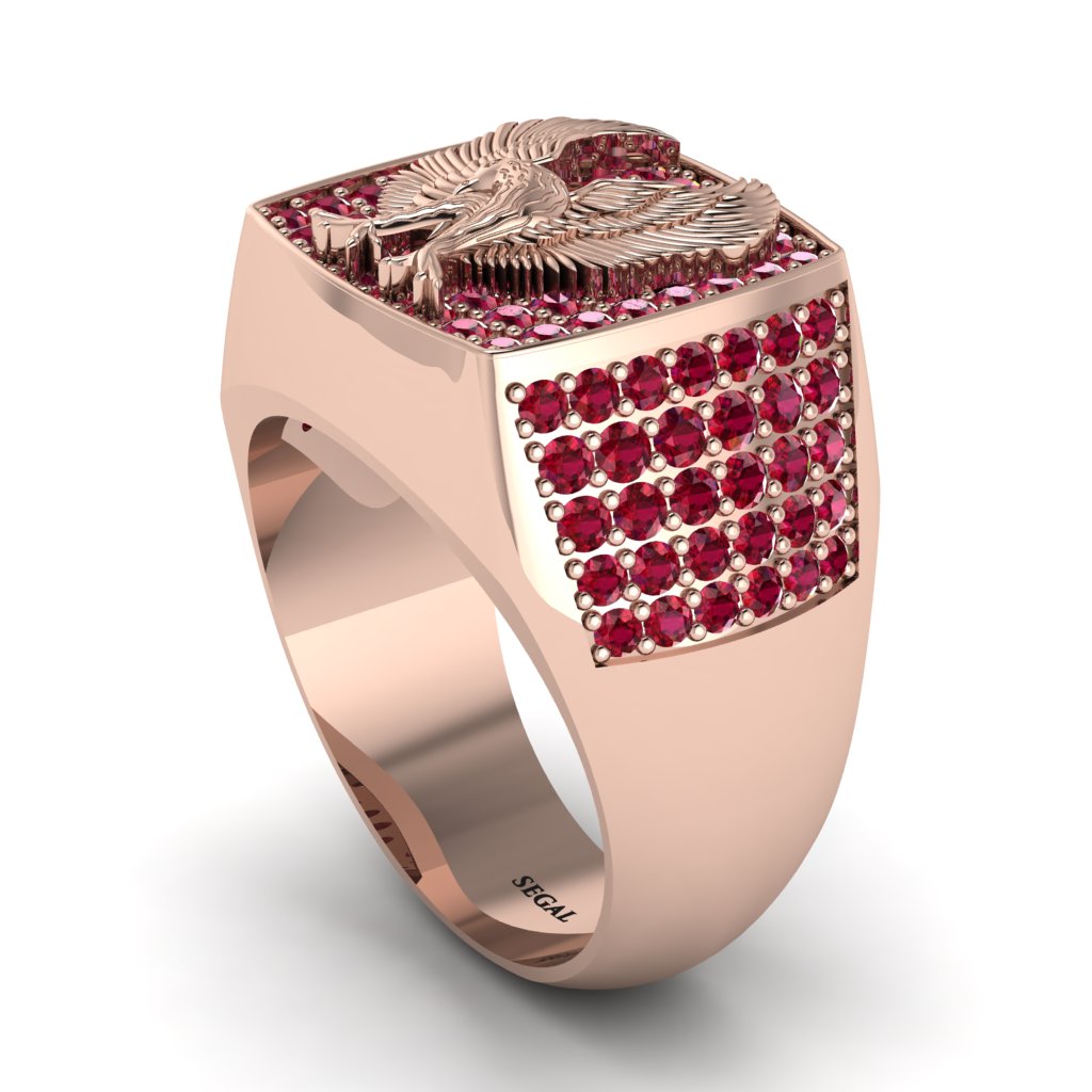 Rubys Luxury Gold Eagle Ring - Sutton No. 11