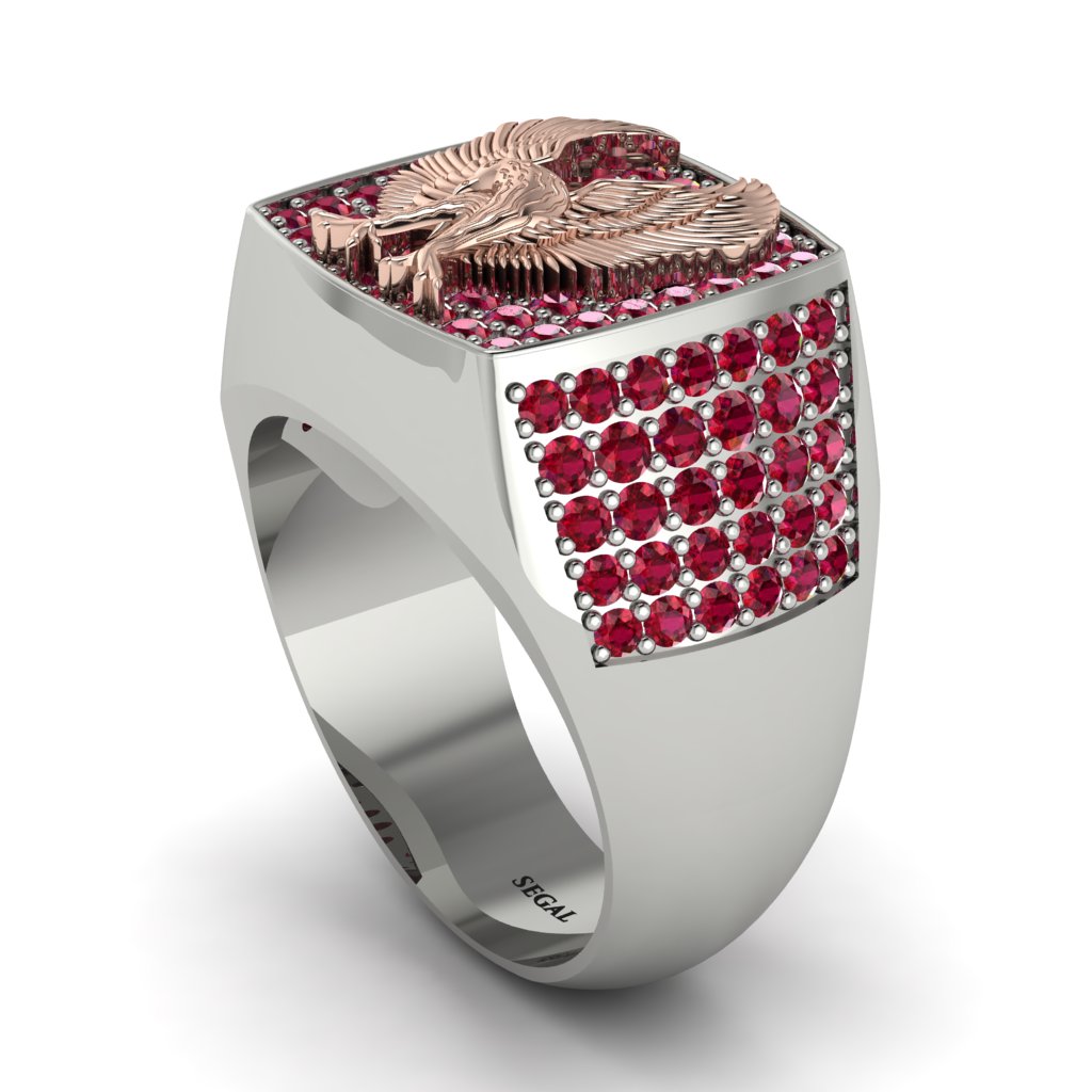 Rubys Luxury Gold Eagle Ring - Sutton No. 42