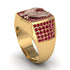 Rubys Luxury Gold Eagle Ring - Sutton No. 25