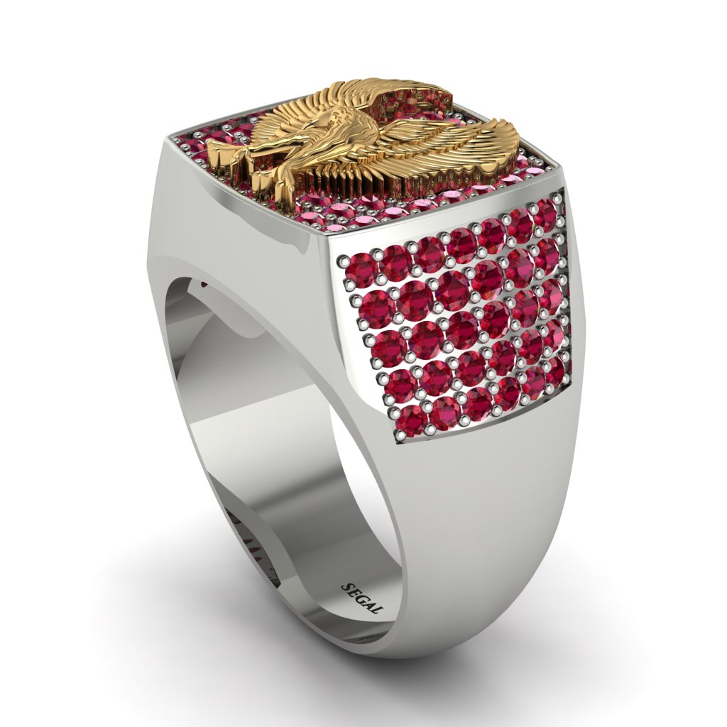 Rubys Luxury Gold Eagle Ring - Sutton No. 27