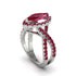 Ruby Marquise Split Shank Engagement Ring - Carly No. 57