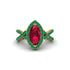 Ruby Marquise Split Shank Engagement Ring - Carly No. 25 image 2