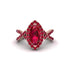Ruby Marquise Split Shank Engagement Ring - Carly No. 56 image 2