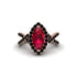 Ruby Marquise Split Shank Engagement Ring - Carly No. 41