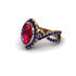 Ruby Marquise Split Shank Engagement Ring - Carly No. 70 image 3