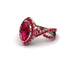 Ruby Marquise Split Shank Engagement Ring - Carly No. 56 image 3