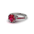 Ruby Milgrain Engagement Ring - Yara No. 57