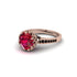 Ruby Milgrain Engagement Ring - Yara No. 41