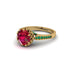 Ruby Milgrain Engagement Ring - Yara No. 25
