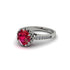 Ruby Milgrain Engagement Ring - Yara No. 12