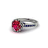 Ruby Milgrain Engagement Ring - Yara No. 72