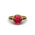 Ruby Milgrain Engagement Ring - Yara No. 40