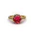 Ruby Milgrain Engagement Ring - Yara No. 10