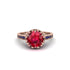 Ruby Milgrain Engagement Ring - Yara No. 71