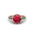 Ruby Milgrain Engagement Ring - Yara No. 26