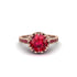Ruby Milgrain Engagement Ring - Yara No. 56