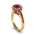 Ruby Milgrain Engagement Ring - Yara No. 55