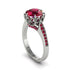 Ruby Milgrain Engagement Ring - Yara No. 57