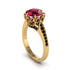Ruby Milgrain Engagement Ring - Yara No. 40
