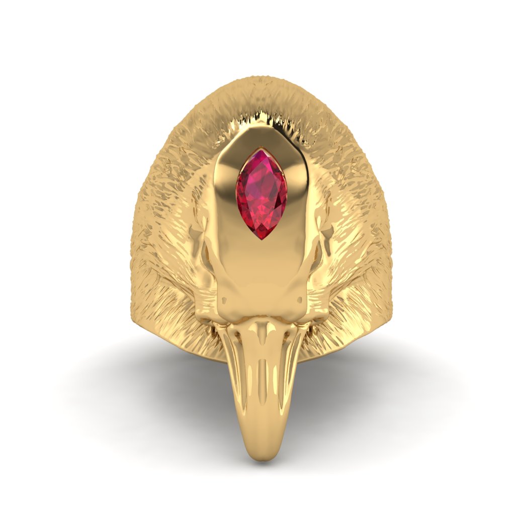 Ruby Raven Men's Fashion Ring - Maverick No. 10