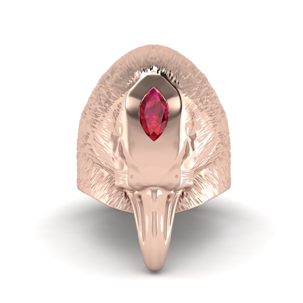 Ruby Raven Men's Fashion Ring - Maverick No. 11