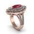 Ruby Three Layer Halo Marquise Ring - Destiny No. 11 image 2