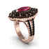Ruby Three Layer Halo Marquise Ring - Destiny No. 41