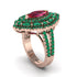 Ruby Three Layer Halo Marquise Ring - Destiny No. 26