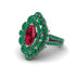 Ruby Three Layer Halo Marquise Ring - Destiny No. 27