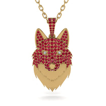 Ruby Wolf Spirit Pendant (6)