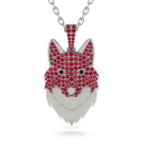 Ruby Wolf Spirit Pendant (22)