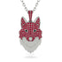 Ruby Wolf Spirit Pendant - Gabriel No. 54