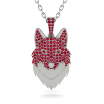 Ruby Wolf Spirit Pendant (26)