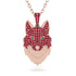 Ruby Wolf Spirit Pendant - Gabriel No. 50
