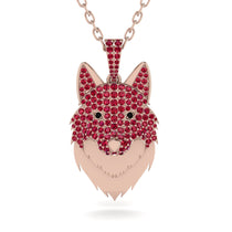 Ruby Wolf Spirit Pendant (20)