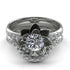 Wedding band for Lotus Flower Bridal Set Diamond ring - Lotus no. 3000