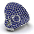 Sapphire-Encrusted Skull Men's Fashion Ring - Jules No. 15 image 8