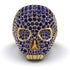 Sapphire-Encrusted Skull Men's Fashion Ring - Jules No. 13 image 7