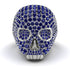 Sapphire-Encrusted Skull Men's Fashion Ring - Jules No. 15 image 7
