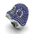 Sapphire-Encrusted Skull Men's Fashion Ring - Jules No. 15 image 9