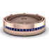 Sapphire Eternal Elegance Men’s Wedding Ring - Roman No. 14