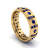 Sapphire Gold Men's Wedding Ring - Zion No. 73