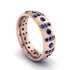 Sapphire Gold Men's Wedding Ring - Zion No. 74