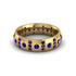Sapphire Gold Men's Wedding Ring - Zion No. 73