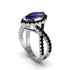 Sapphire Marquise Split Shank Engagement Ring - Carly No. 45 image 1