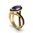 Sapphire Marquise Split Shank Engagement Ring - Carly No. 43