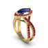 Sapphire Marquise Split Shank Engagement Ring - Carly No. 58