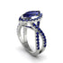 Sapphire Marquise Split Shank Engagement Ring - Carly No. 75