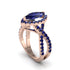 Sapphire Marquise Split Shank Engagement Ring - Carly No. 74